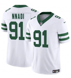 Men's New York Jets #91 Derrick Nnadi White 2025 F.U.S.E. Vapor Untouchable Limited Football Stitched Jersey