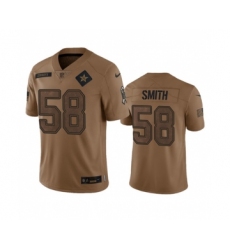 Men's Nike Dallas Cowboys #58 Mazi Smith 2023 Brown Salute To Service Limited Football Stitched Jersey