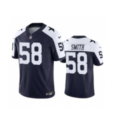 Men's Nike Dallas Cowboys #58 Mazi Smith Navy 2023 F.U.S.E. Vapor Limited Stitched Football Jersey