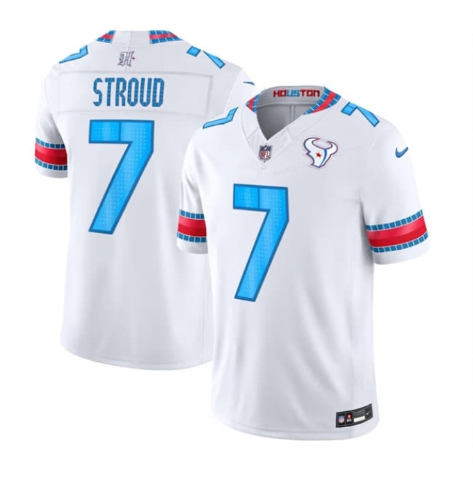 Women's Houston Texans #7 C.J. Stroud White 2026 F.U.S.E. Rivalries Collection Limited Stitched Football Jersey(Run Smaller)