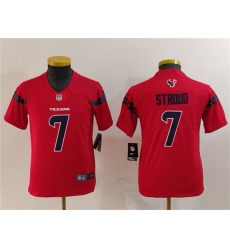 Youth Houston Texans #7 C.J. Stroud Red Vapor Untouchable Limited Stitched Jersey