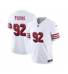 Men's San Francisco 49ers #92 Chase Young New White 2023 F.U.S.E. Football Stitched Jersey
