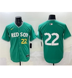 Men's Boston Red Sox #22 Garrett Whitlock Green 2025 City Connect Limited Stitched Baseball Jersey