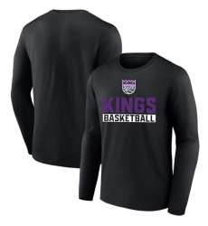 Men's Sacramento Kings Black 2025 Let's Go Long Sleeve T-Shirt