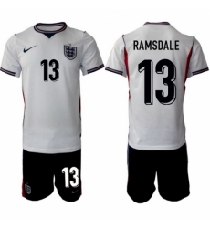 England FIFA World Cup 2026 White Soccer Jersey Aaron Ramsdale #13