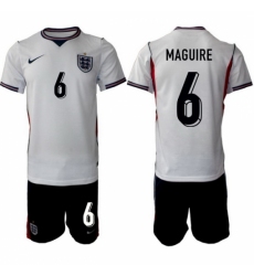 England FIFA World Cup 2026 White Soccer Jersey Harry Maguire #6