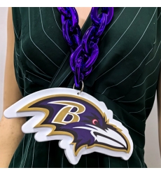Baltimore Crow Fan Chain, NFL fans, Team Logo Big necklace,  large  pendant, Medal gift clothing tag Accessories