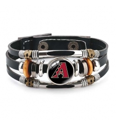 Arizona rattlesnakes MLB Pro football team jewel cowhide bracelet leather hand jewelry