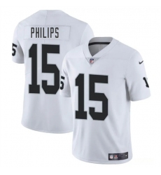 Men's Las Vegas Raiders #15 Kyle Philips White 2025 Vapor Football Stitched Jersey