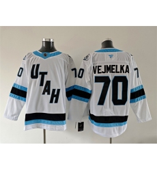 Men's Utah Mammoth #70 Karel Vejmelka White 2025 Stitched Jersey