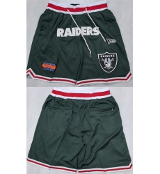 Men's Las Vegas Raiders Black Shorts (Run Small)