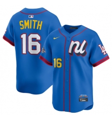 Men's National League #16 Will Smith Blue 2025 All-Star Edition Limited Stitched Baseball Jersey