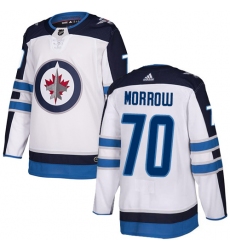 Youth Adidas Winnipeg Jets #70 Joe Morrow Authentic White Away NHL Jersey