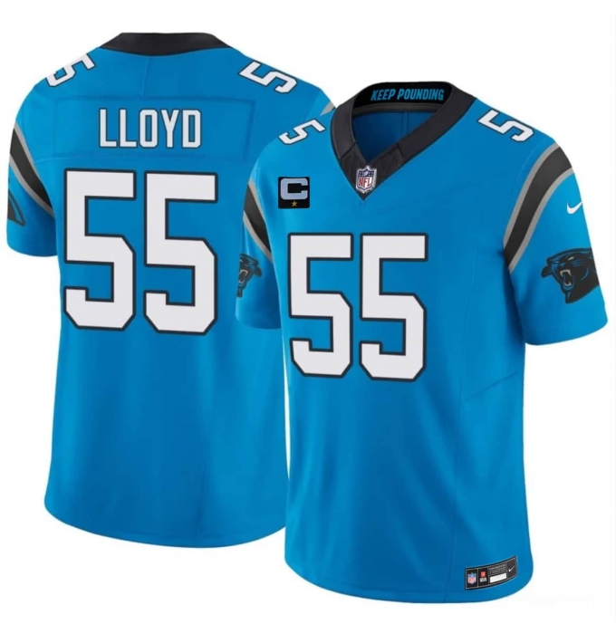 Men's Carolina Panthers #55 Devin Lloyd Blue 2026 F.U.S.E. 1-Star C Vapor Limited Football Stitched Jersey