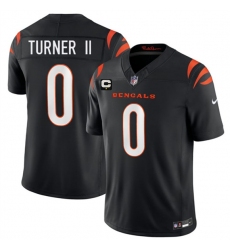 Men's Cincinnati Bengals #0 DJ Turner II Black 2026 F.U.S.E. 1-Star C Vapor Untouchable Limited Football Stitched Jersey