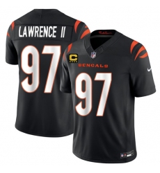 Men's Cincinnati Bengals #97 Dexter Lawrence II Black 2026 F.U.S.E. 4-Star C Vapor Untouchable Limited Football Stitched Jersey