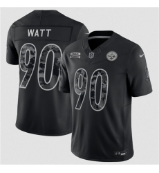 Men's Pittsburgh Steelers #90 T.J. Watt Black F.U.S.E. 2026 Salute to Service Limited Football Stitched Jersey
