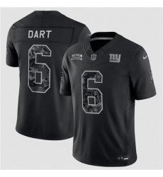 Men's New York Giants #6 Jaxson Dart Black F.U.S.E. 2026 Salute to Service Limited Football Stitched Jersey