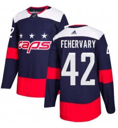 Youth Adidas Washington Capitals #42 Martin Fehervary Authentic Navy Blue 2018 Stadium Series NHL Jersey