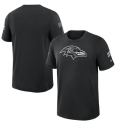 Men's Baltimore Ravens Black 2026 Salute to Service Slub T-Shirt