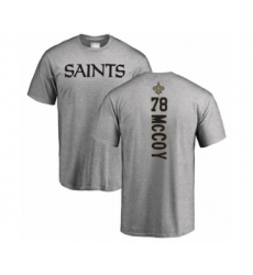Football New Orleans Saints #78 Erik McCoy Ash Backer T-Shirt