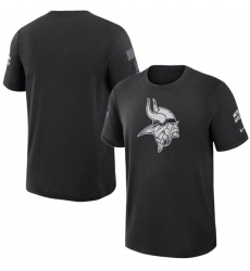 Men's Minnesota Vikings Black 2026 Salute to Service Slub T-Shirt