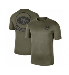 Football Men's San Francisco 49ers Olive 2019 Salute to Service Sideline Seal Legend Performance T-Shirt