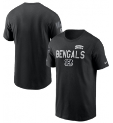 Men's Cincinnati Bengals Black 2026 Salute to Service Sideline Dri-FIT T-Shirt