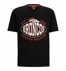 Men's Denver Broncos Black BOSS X Trap T Shirt