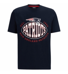 Men's New England Patriots Navy BOSS X Trap T Shirt