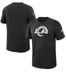 Men's Los Angeles Rams Black 2026 Salute to Service Slub T-Shirt