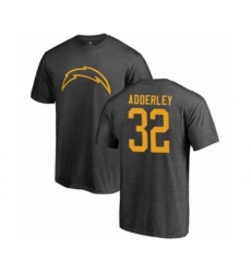 Football Los Angeles Chargers #32 Nasir Adderley Ash One Color T-Shirt