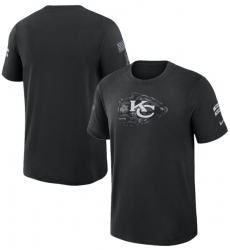 Men's Kansas City Chiefs Black 2026 Salute to Service Slub T-Shirt