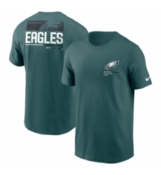 Men's Philadelphia Eagles Green Team Incline T Shirt