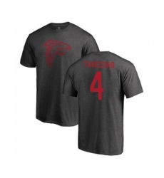 Football Atlanta Falcons #4 Giorgio Tavecchio Ash One Color T-Shirt