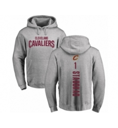 Basketball Cleveland Cavaliers #1 Nik Stauskas Ash Backer Pullover Hoodie