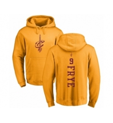 NBA Nike Cleveland Cavaliers #9 Channing Frye Gold One Color Backer Pullover Hoodie