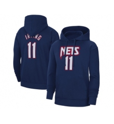 Men's Brooklyn Nets #11 Kyrie Irving 2022 Navy Pullover Hoodie