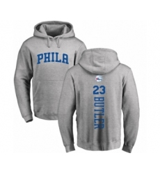 NBA Nike Philadelphia 76ers #23 Jimmy Butler Ash Backer Pullover Hoodie