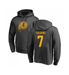 Football Washington Redskins #7 Dwayne Haskins Maroon Name & Number Logo Pullover Hoodie