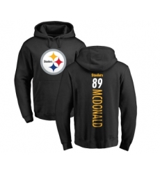Football Pittsburgh Steelers #89 Vance McDonald Black Backer Pullover Hoodie