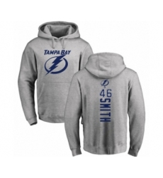 Hockey Tampa Bay Lightning #46 Gemel Smith Ash Backer Pullover Hoodie
