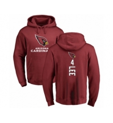 Football Arizona Cardinals #4 Andy Lee Maroon Backer Pullover Hoodie