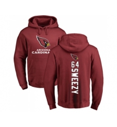 Football Arizona Cardinals #64 J.R. Sweezy Maroon Backer Pullover Hoodie