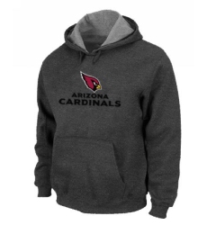 NFL Men Nike Arizona Cardinals Authentic Logo Pullover Hoodie - Grey