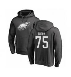 Philadelphia Eagles #75 Vinny Curry Ash One Color Pullover Hoodie