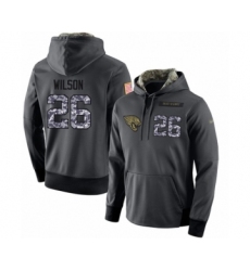 Football Men's Jacksonville Jaguars #26 Jarrod Wilson Stitched Black Anthracite Salute to Service Player Performance Hoodie