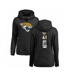 Football Women's Jacksonville Jaguars #41 Josh Allen Black Backer Pullover Hoodie