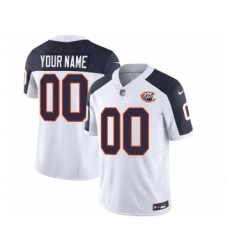 Men's Chicago Bears Active Player Custom 2023 F.U.S.E. White Navy Throwback Limited Football Stitched Jersey