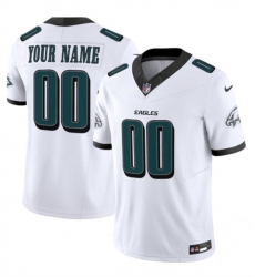 Men's Philadelphia Eagles Active Player Custom White 2024 New F.U.S.E. Vapor Untouchable Limited Football Stitched Jersey